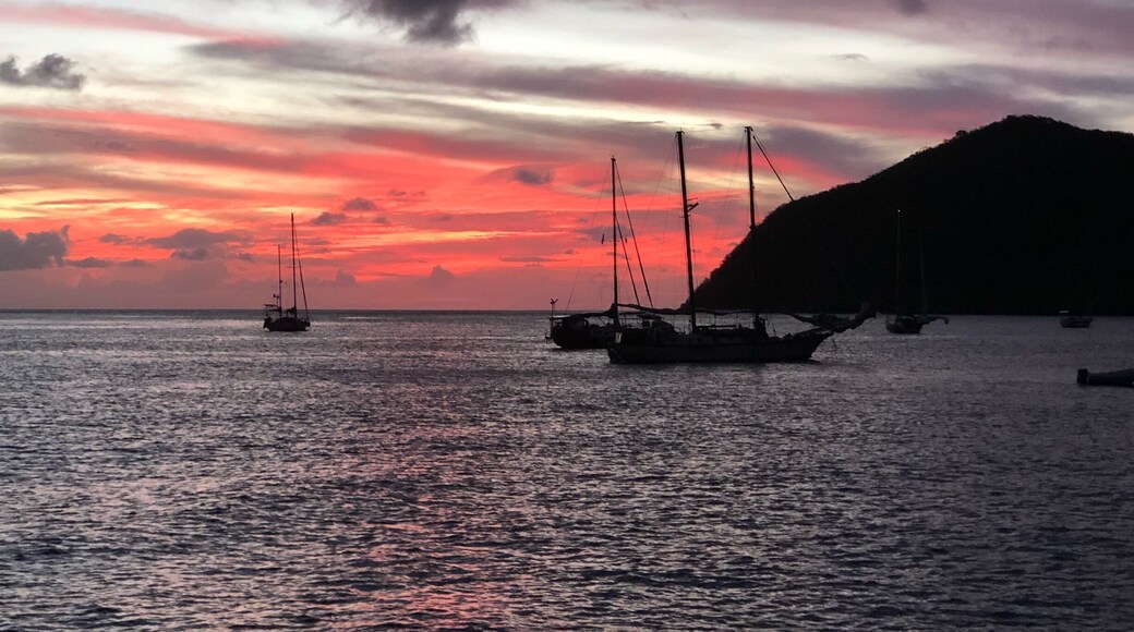 Sunset and mooring for the night.