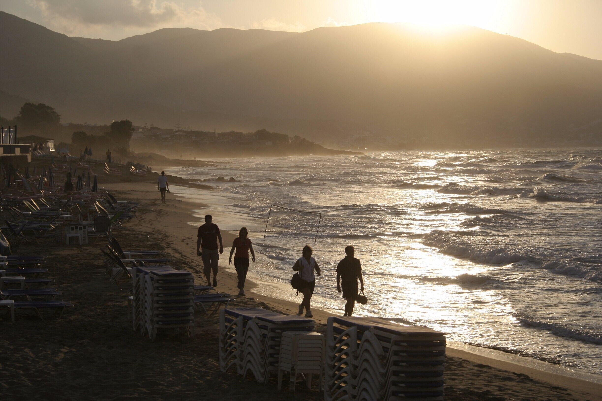 Malia Beach Sundown at the Malia Beach Hotel