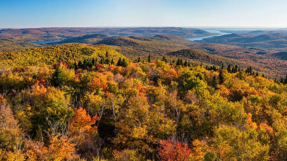 West Mountain and Sacandaga Lake Panorama