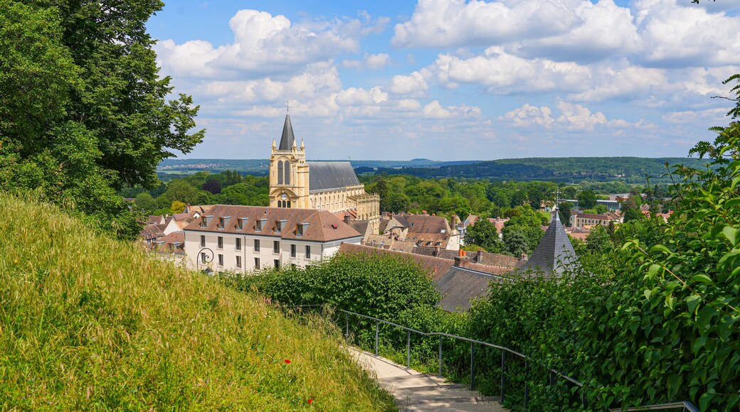 Church of Saint Peter in Montfort-l'Amaury, a rural village of the French department of Yvelines in Paris region