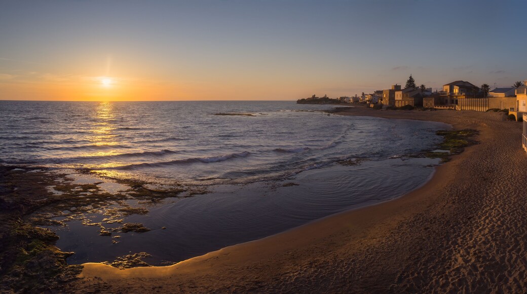 Breathtaking Sunset Over Punta Secca, Ragusa's Magical Hues, Sicily, Italy