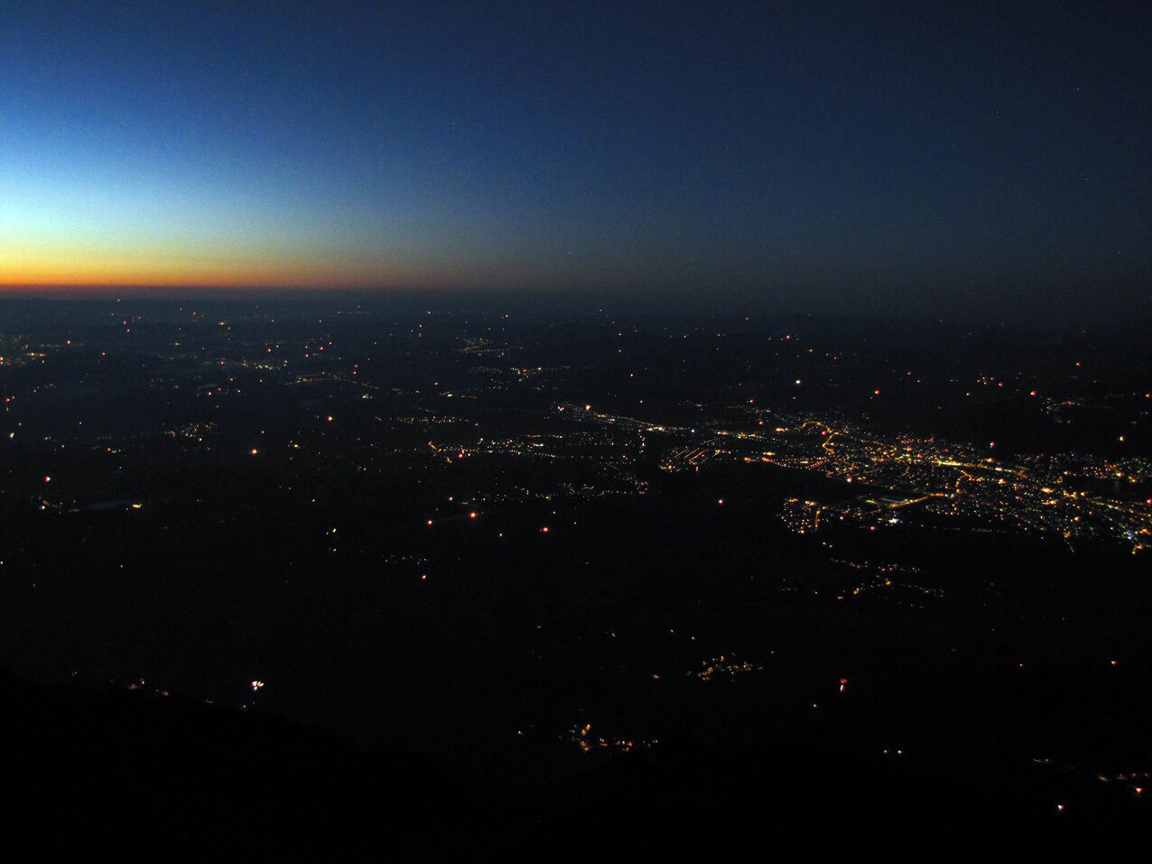 View from the top of Stockhorn