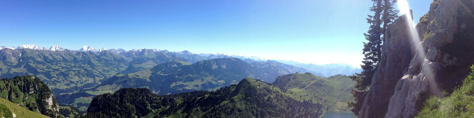 Climbing with a view...