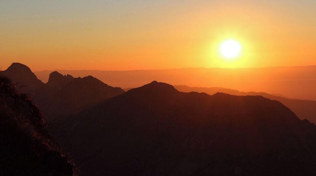 Sunset on 2190m over sea level