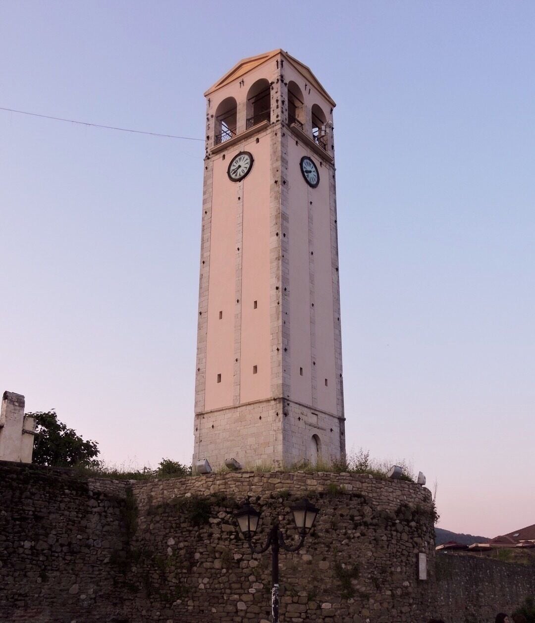 Bell tower at sunset