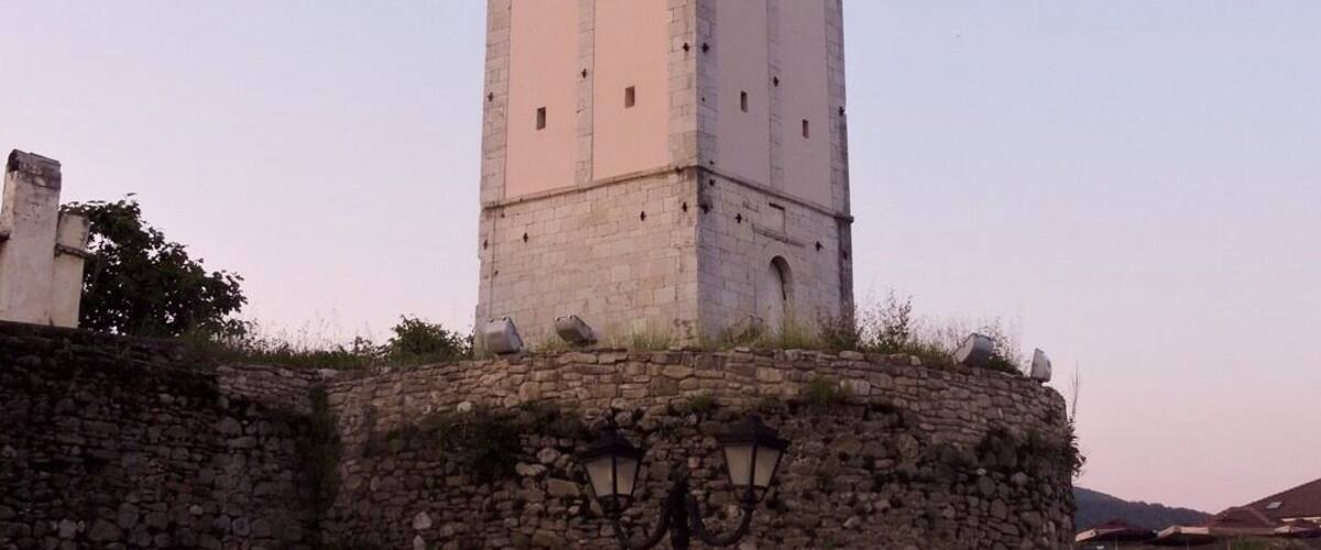 Bell tower at sunset