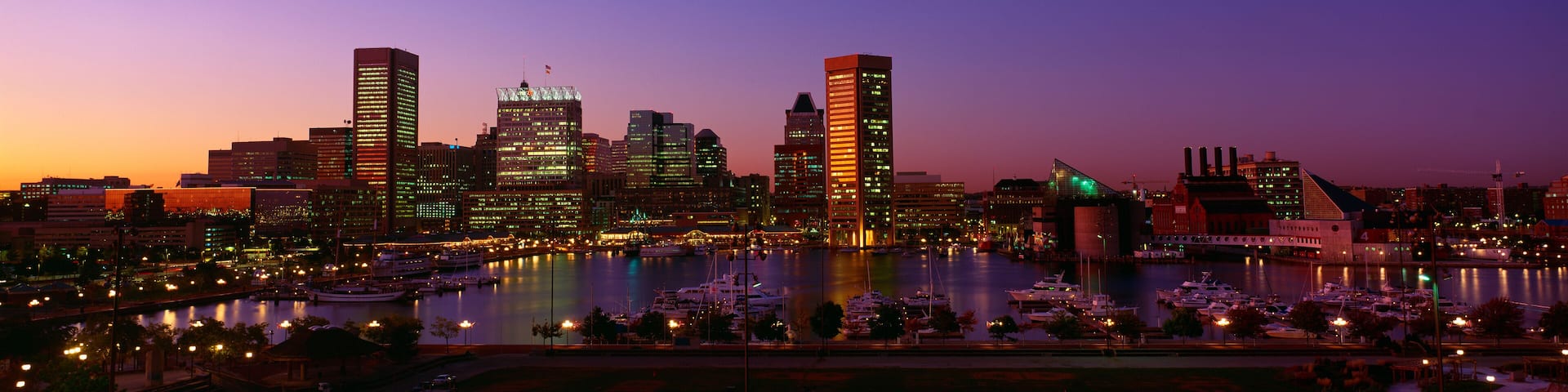 Inner Harbor, Baltimore, Sunset, Maryland