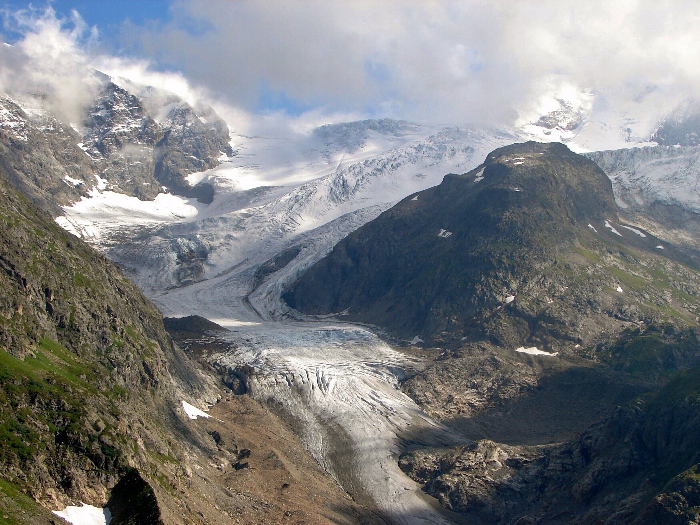The Stein Glacier (German: Steingletscher) is a 4 km long glacier (2005) situated in the Urner Alps in the canton of Berne in Switzerland. In 1973 it had an area of 6.06 km2
