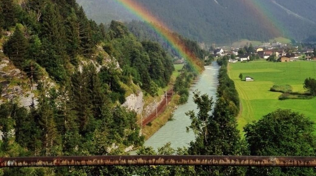 What a view after a short rain close to the Aare Gorge, situated between Meiringen and Innertkirchen in the valley of Hasli, Switzerland.