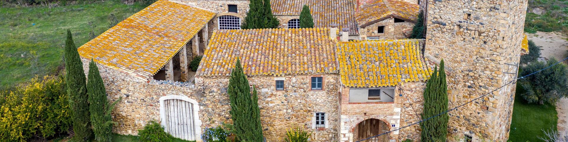Vallgornera castle in Peralada, Alt Emporda, Girona Spain