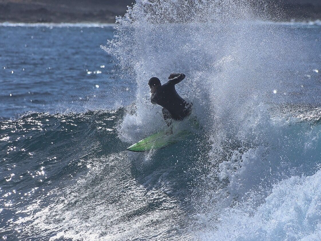 Surfing in Lanzarote