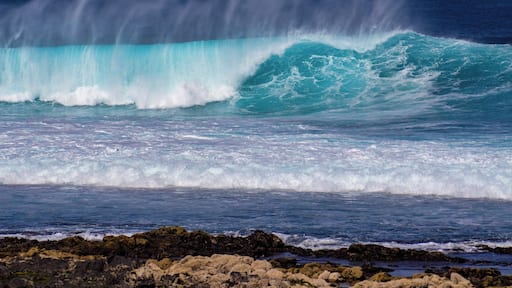 Stunning surf on the less explored side of Lanzarote.