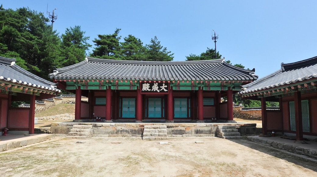 Daeseongjeon Shrine of Ganseong Hyanggyo Confucian temple in Gangseong-eup, Goseong-gun, Gangwon-do province, South Korea shooting on July 17, 2020