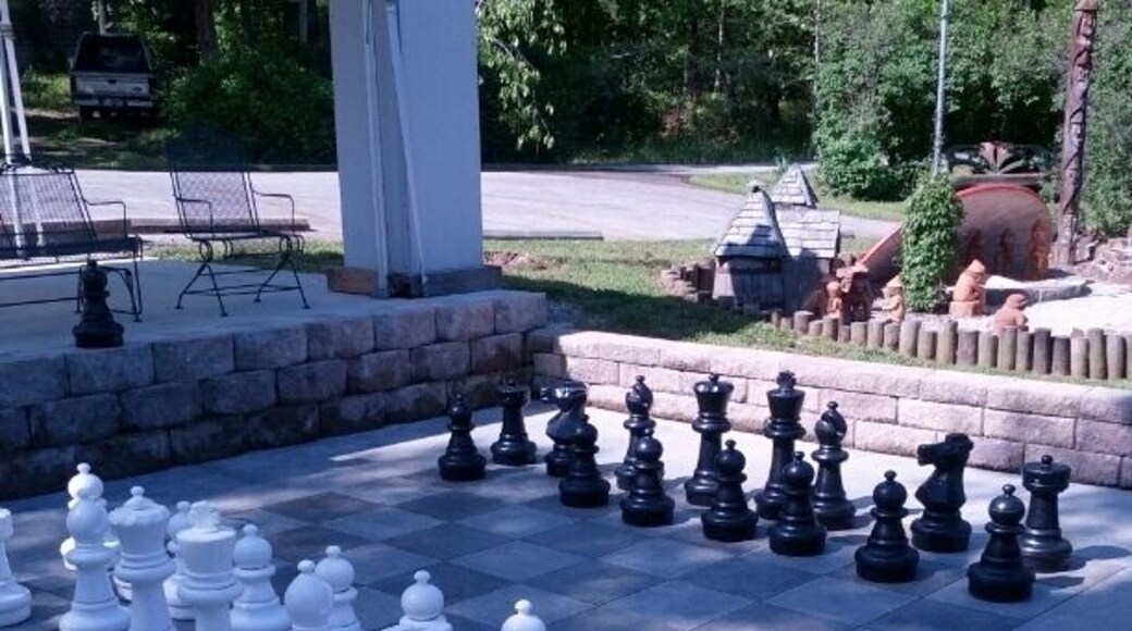 The 2nd novelty sized chess board in as many days. Welcome to Arkansas!