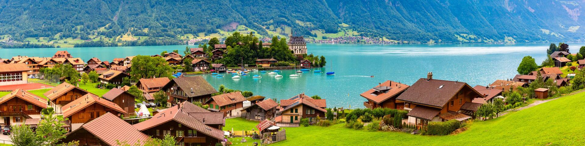 Swiss village Iseltwald, Switzerland