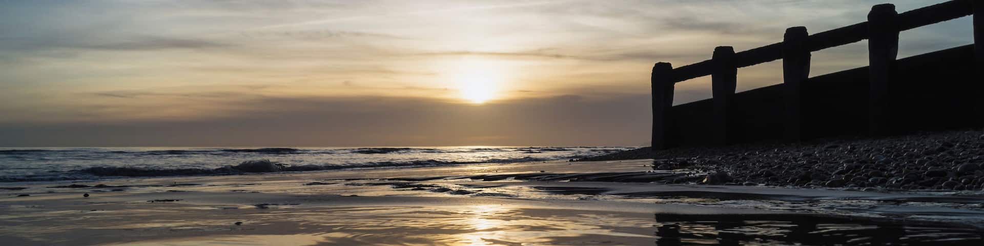 St Leonards beach at low tide