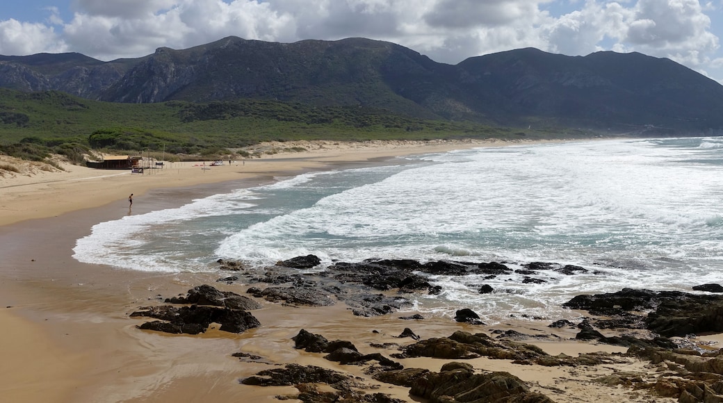 Strand Portixeddu (Spiaggia Portixeddu), Gemeinde Fluminimaggiore, Sardinien, Italien