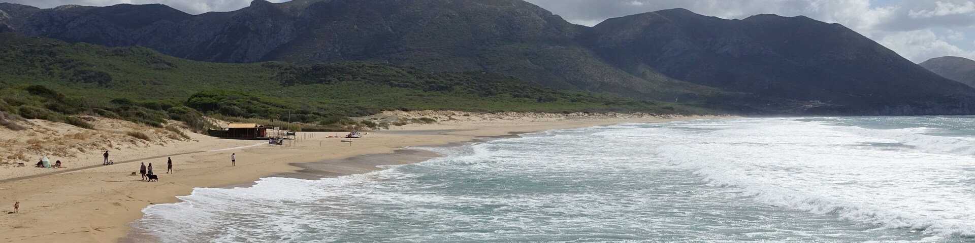 Strand Portixeddu (Spiaggia Portixeddu), Gemeinde Fluminimaggiore, Sardinien, Italien