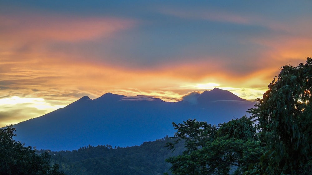 Mount Apo Summit at dawn, view from Brgy. Indagan, Buhangin Distric, Davao City, Philippines