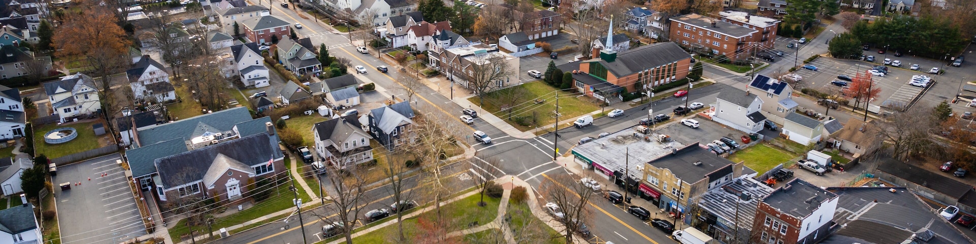 Aerial Drone of Westwood New Jersey