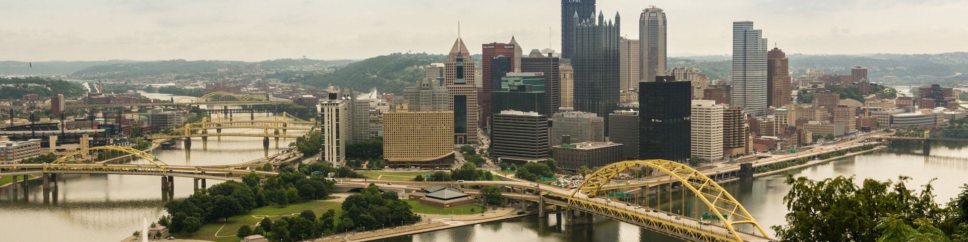 View on city of Pittsburgh from Mount Washington