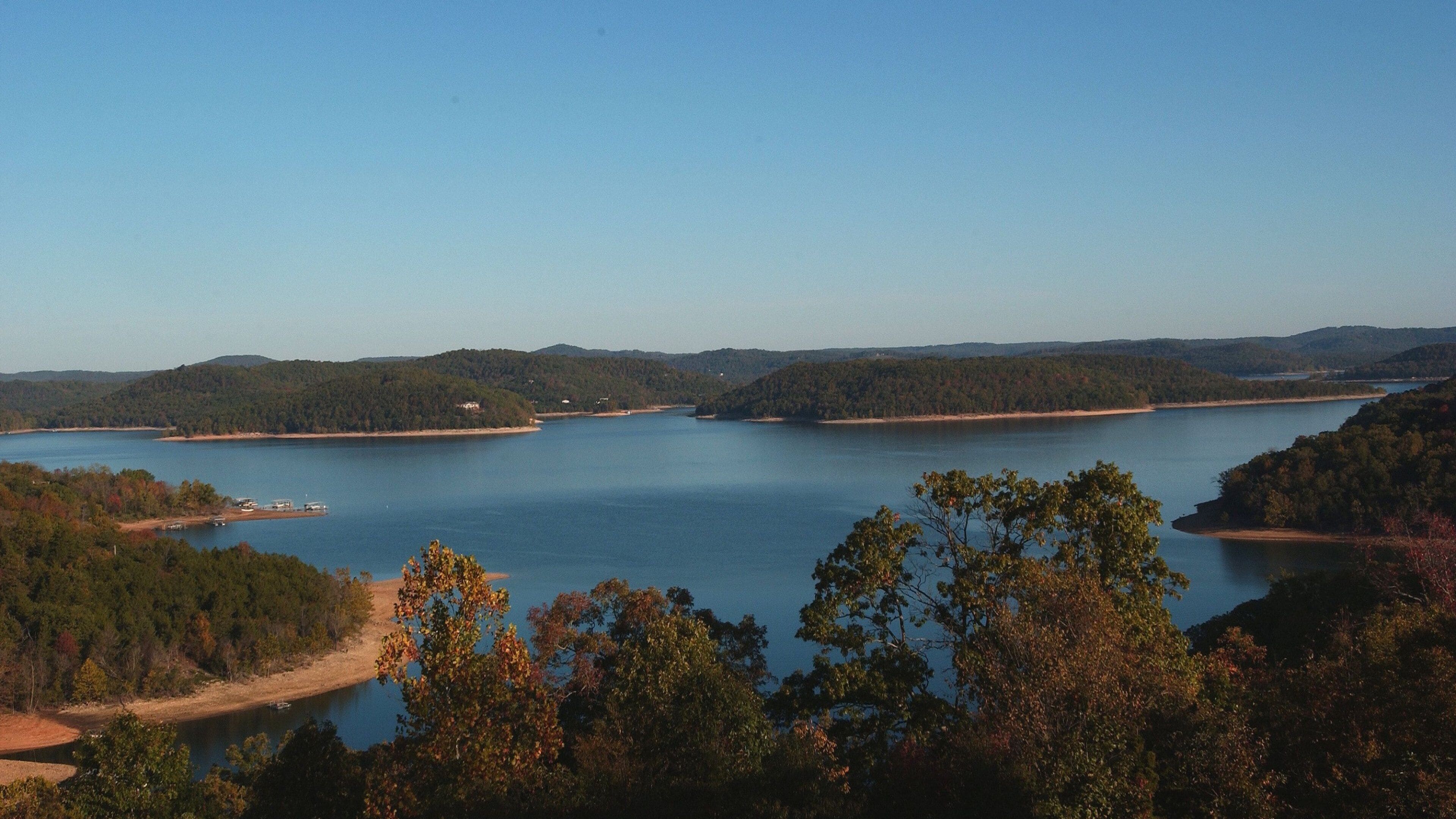 Beaver Lake showing general coastal views, forest scenes and a lake or waterhole