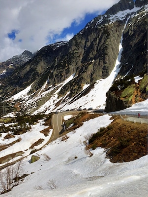 Taking the mountain road.