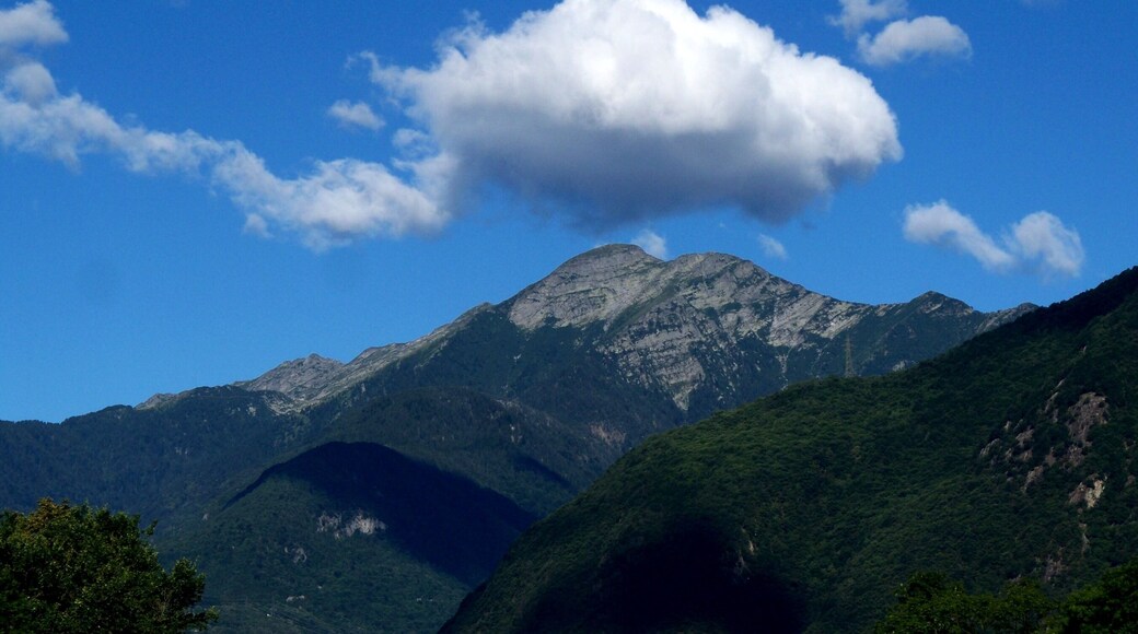 Cloud over Gaggio as seen from San Vittore (Switzerland).