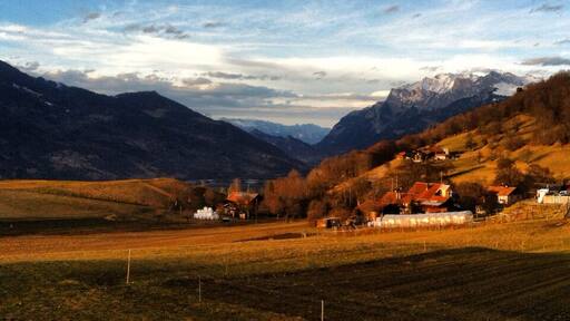 Countryside of Switzerland. Very quiet and lovely.