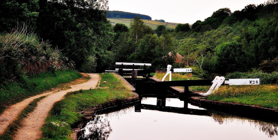 Relaxing  natural  scenery  and  lovely  waterscape