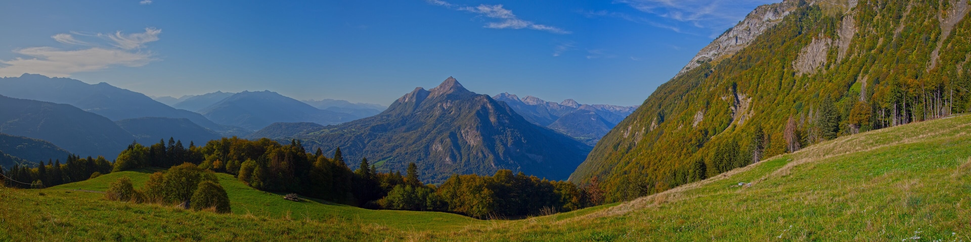 Paysages de la Route de la Soif, dans les Aravis, Savoie, France