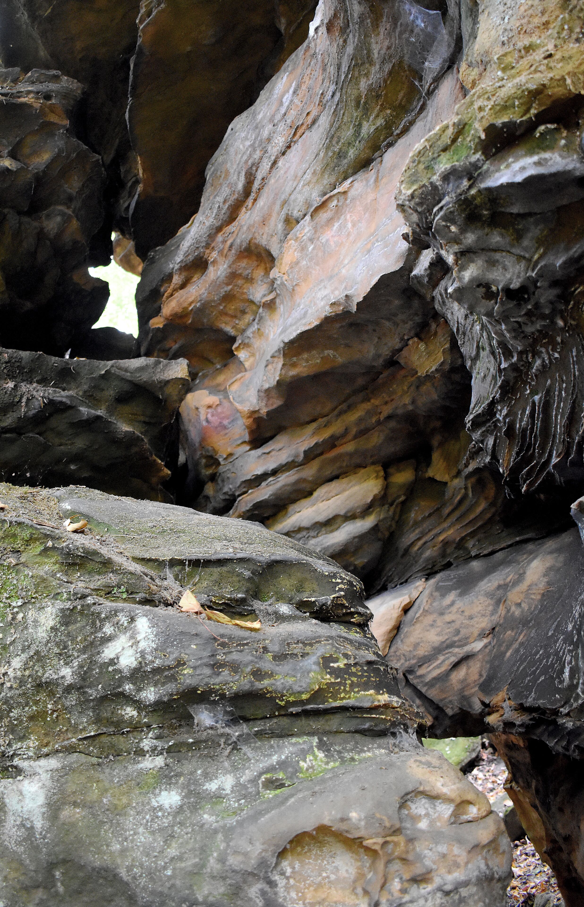 In addition to nice hiking trails woods and carvings there are some nice rock formations. #OnTheRoad
