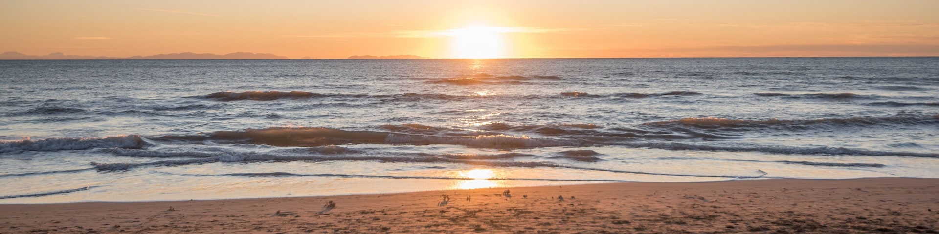 Sonnenuntergang Panorama, Toskana bei Donoratico