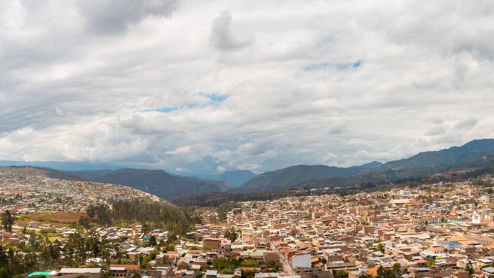 Chachapoyas city in the amazonas province of Peru