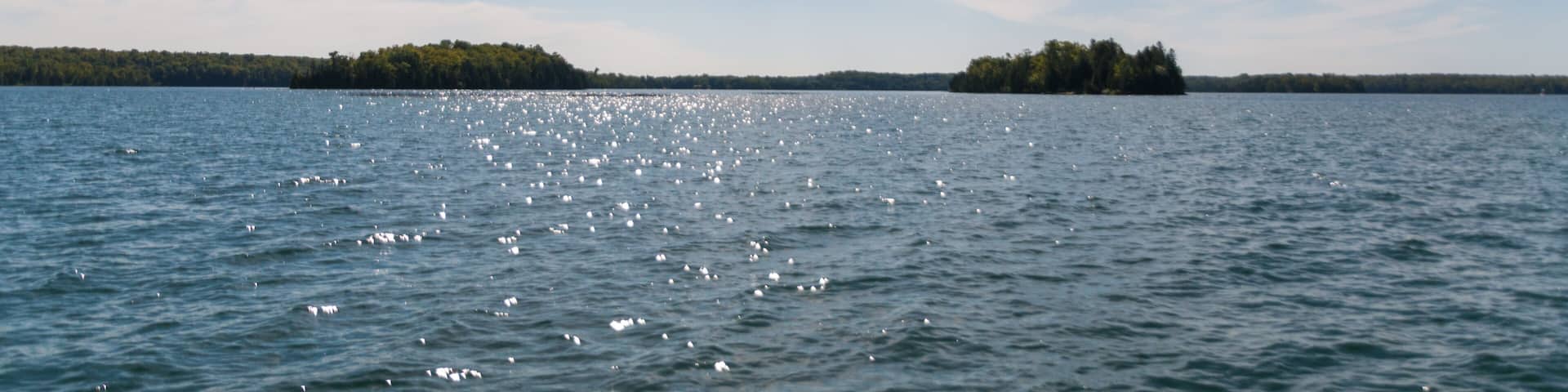 Lake Manitou Cirrus Cloudscape and landscape on Manitoulin Island
