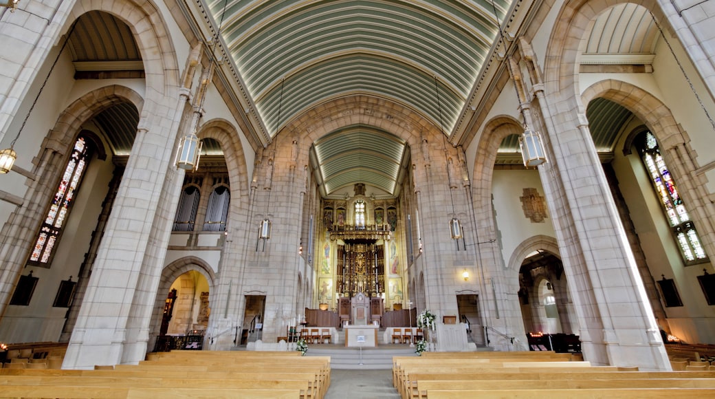 Inside the nave of the Roman Catholic cathedral of St Anne, Cookridge Street, Leeds, West Yorkshire, looking east to the chancel. You may view and download the full 18megapixel image on Flickr. Please heck out other sizes when viewing.