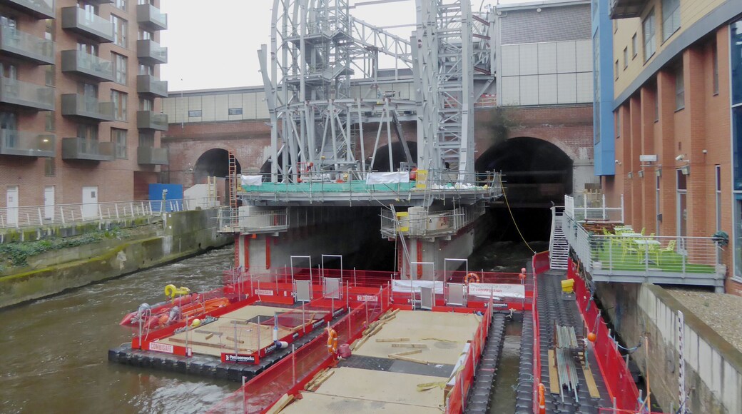 Construction of the new southern entrance to Leeds railway station