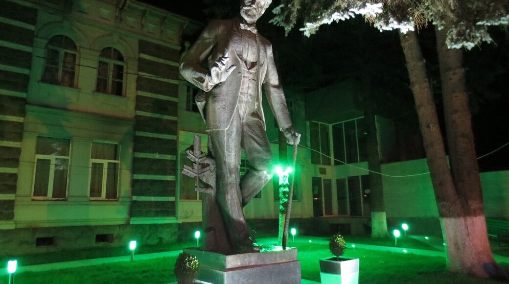 View from the resort city of Borjomi, located in the country of Georgia.
This is a statue in the downtown section of town.