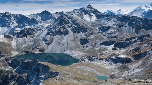 Not difficult to reach - the chairlift to Tsapé makes the hike quite short - the Illhorn offers a spectacular 360 degree panorama.
Elevation: 2717 m (8914 ft).