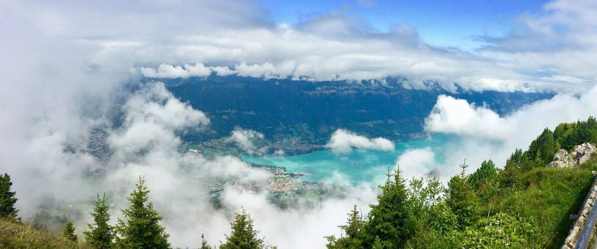 Train ride above the clouds