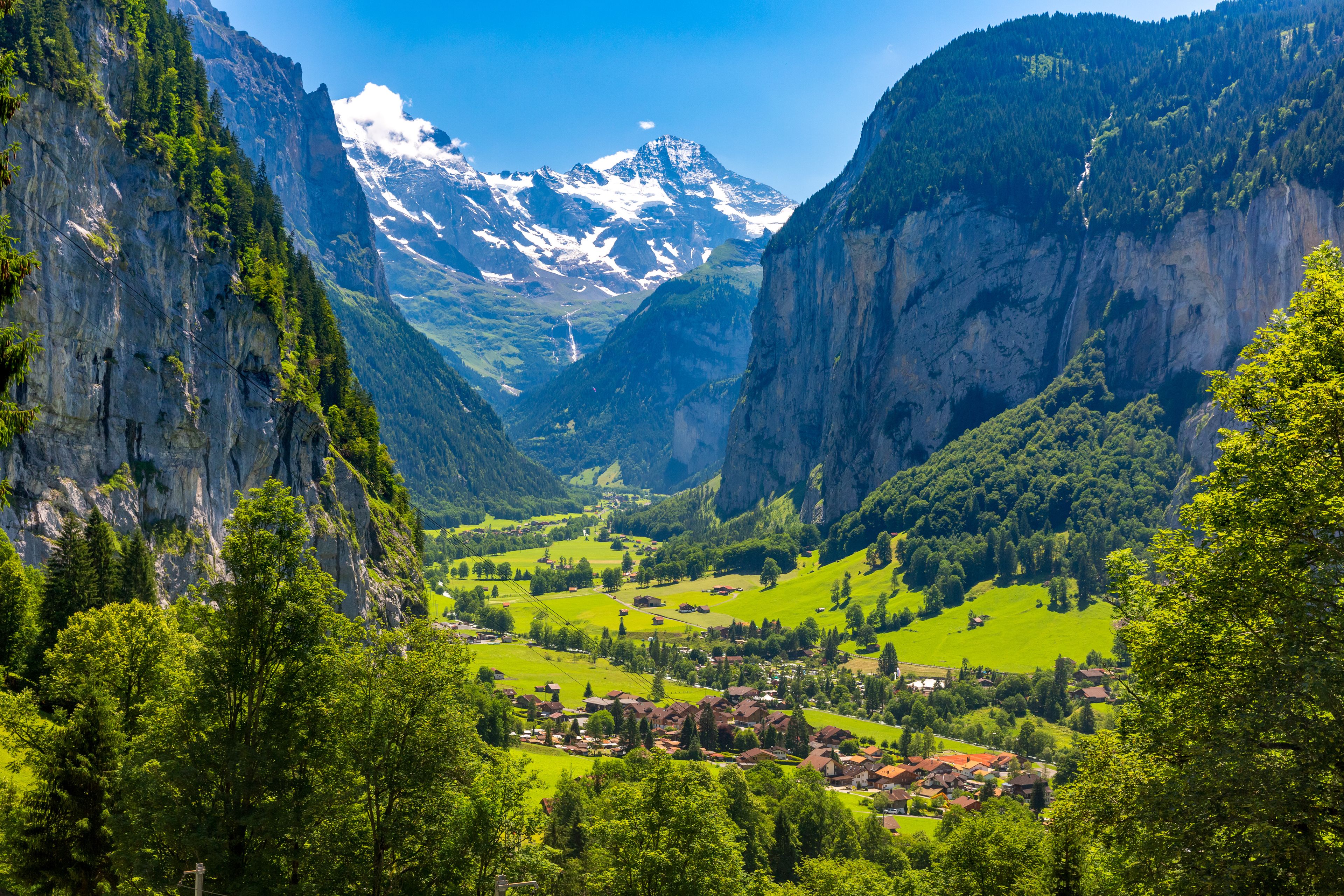 Mountain village Lauterbrunnen, Switzerland
