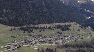 The village of Liddes. Shot taken from the Roc de Cornet.