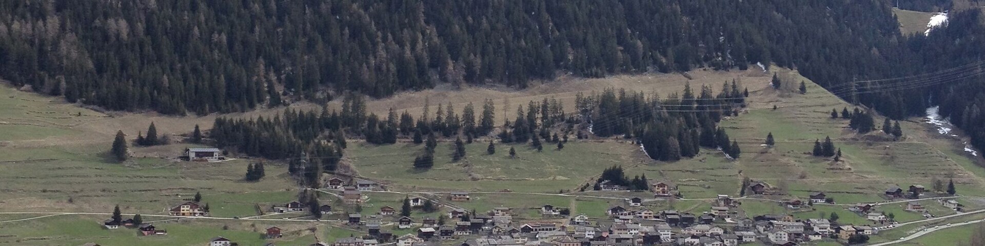 The village of Liddes. Shot taken from the Roc de Cornet.