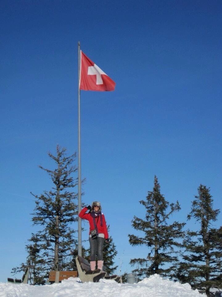 Top of the mountain to Ya #Snow #Switzerland