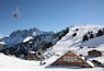 General view of the ski slopes of Les Crosets with the Dents du Midi in the background Switzerland