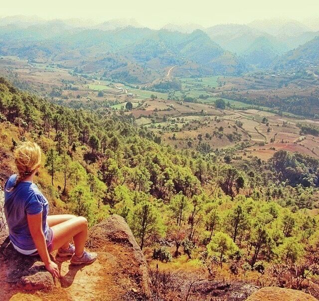 Trekking from Kalaw to Inle Lake in Myanmar affords amazing views and insight into local villages along the way. You can stay in both a home stay and a monetary on the 3 day, 2 night trek. #hiking