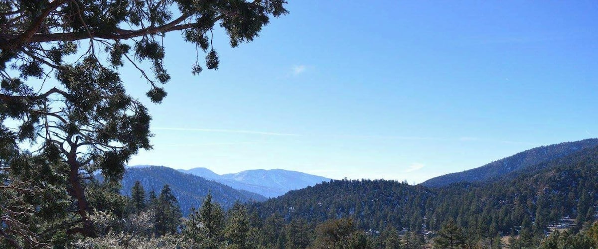 Almost any Vista Point going up to Big Bear, Angelus Oaks area, is super pretty. Great places to pull off and explore.