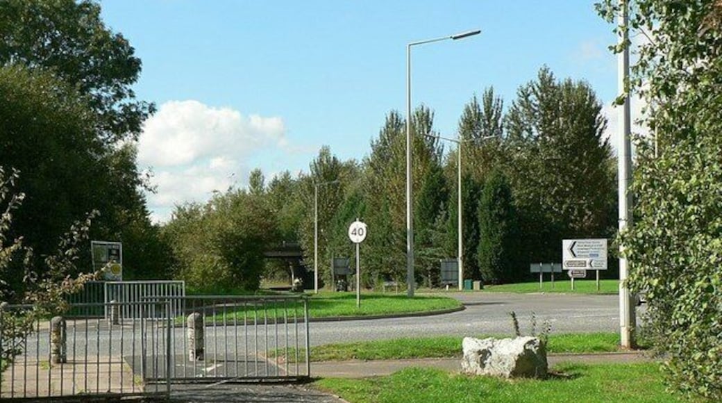 Halesfield 17 and Halesfield Roundabout Roads round here are just given numbers.