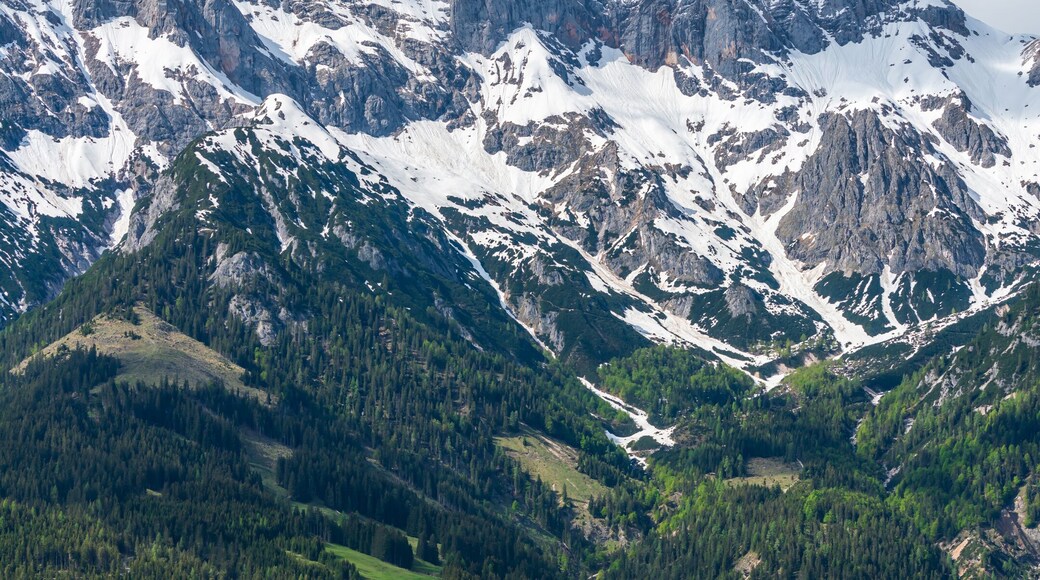 Steinernes Meer Mountain Range behing Maria Alm am Steinernen Meer
