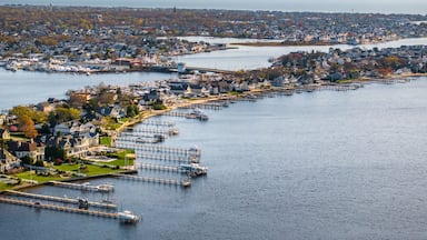 Brick New Jersey Beach homes from an aerial view